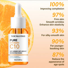 Vitamine C Essence pour le visage acide hyaluronique peau foncée éclaircir sérum estompe les ridules hydratant réparation sérum terne visage soins de la peau