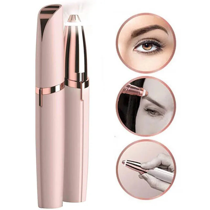 Automatic electric eyebrow trimmer, nose hair shaving tool, eyebrow pencil, beauty, charging scraper for men and women