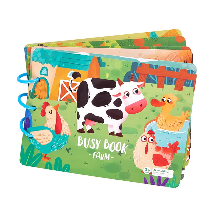 Autocollant livre silencieux Puzzles jeu jouets éducatifs enfants à plusieurs reprises carte occupée pâte correspondant Cognition bébé début Montessori jouet