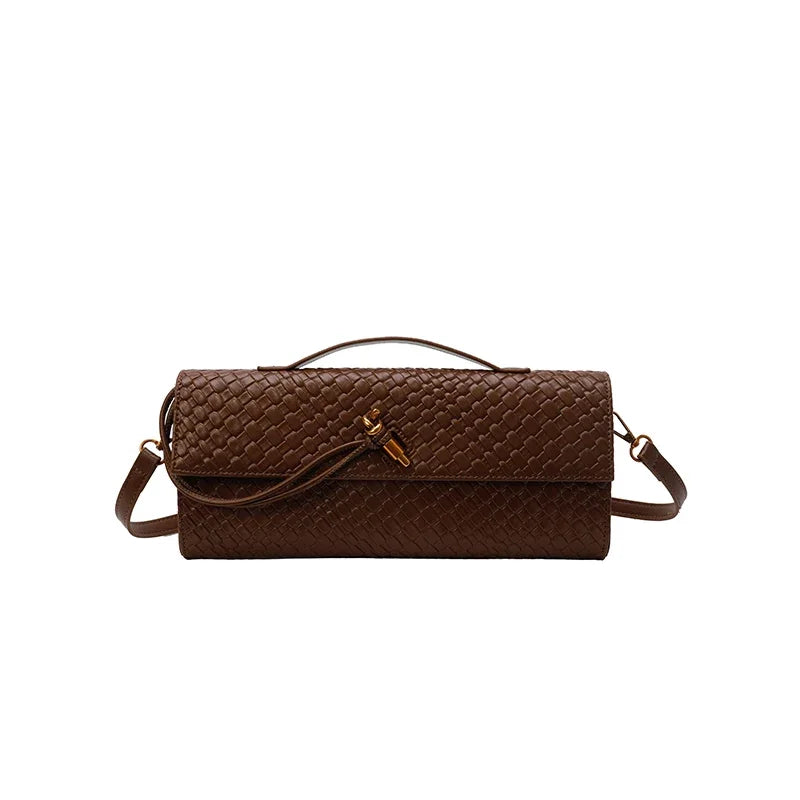 Elegant designer-inspired women's handbag - Luxury branded leather shoulder tote with optional shoulder strap 