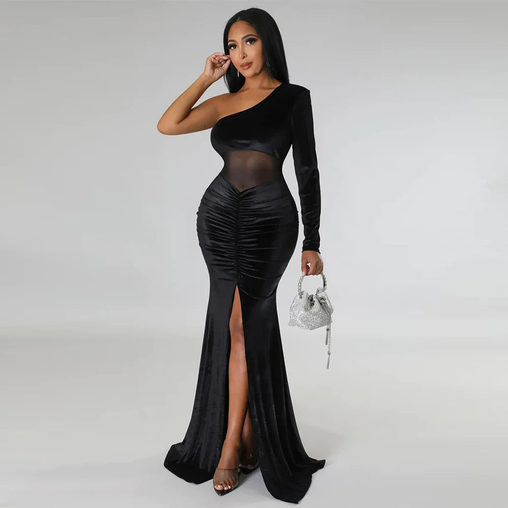 Women's long evening dresses, party wear, birthday dresses, autumn clothing, 2022