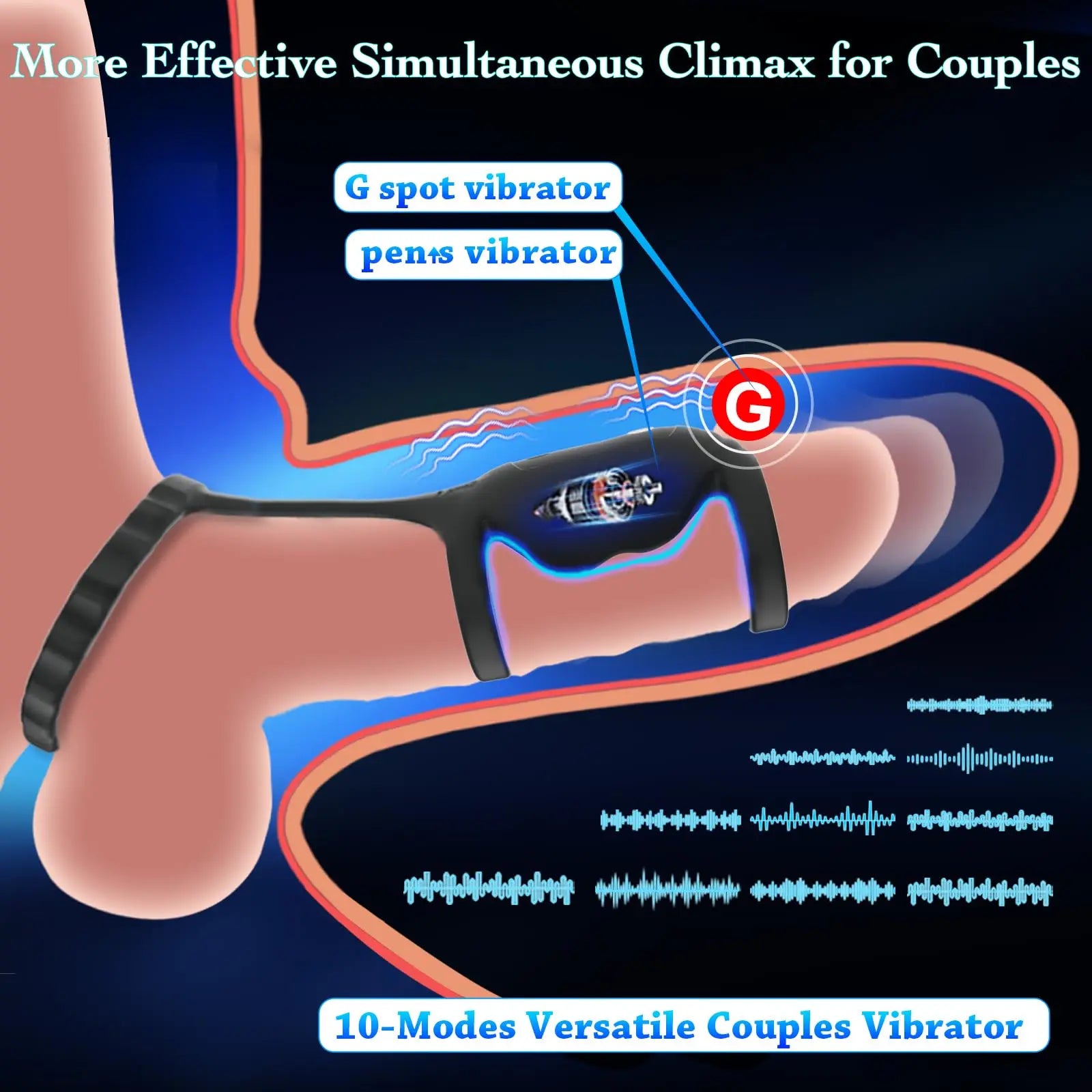 HESEKS sex toys for men, penis ring, testicle vibrator, ejaculation delay, penis enlargement, intimate adult products for men and couples