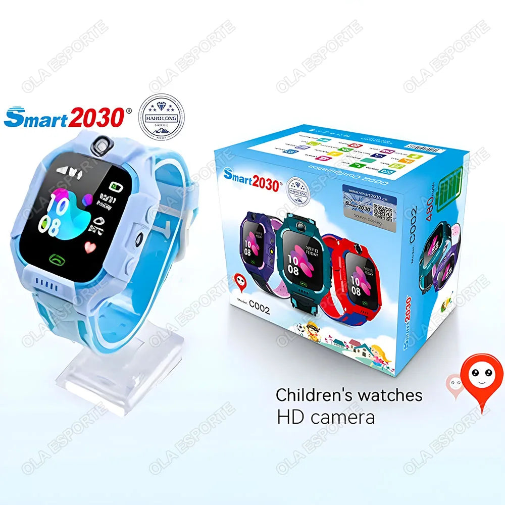 Enfants montre intelligente 2G SOS GPS localisation carte Sim appel montre intelligente caméra montre étanche cadeau pour Ios Android enfants cadeaux 2025