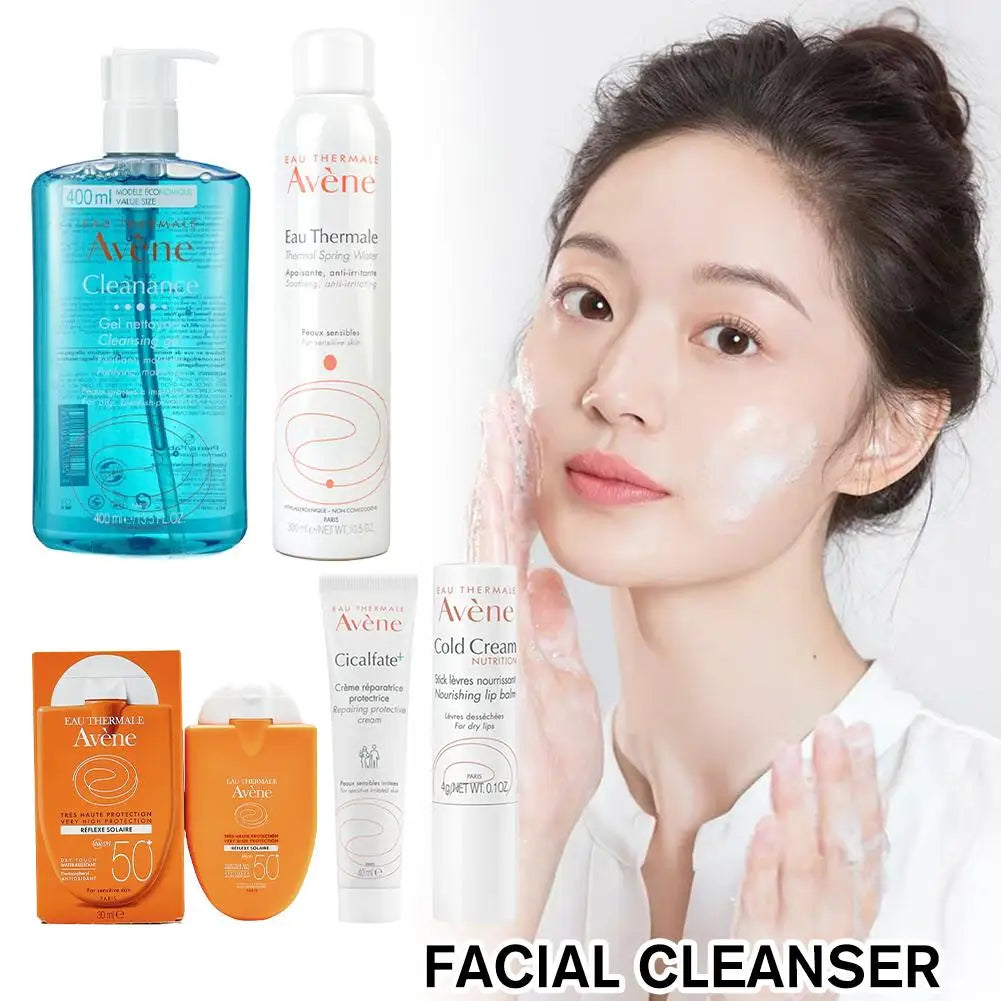 Avene nettoyant nettoyant en profondeur pour le visage élimine la saleté du visage crème froide blanchissante SPF 50 + crème solaire Gel hydratant soins de la peau