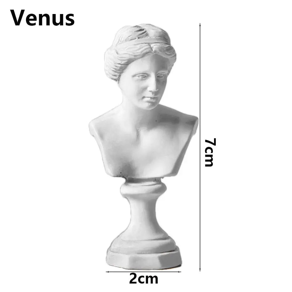 Office ornament inventory for interior decoration, plaster portraits, Myenson Greek figurine, famous sculpture, plaster bust statue