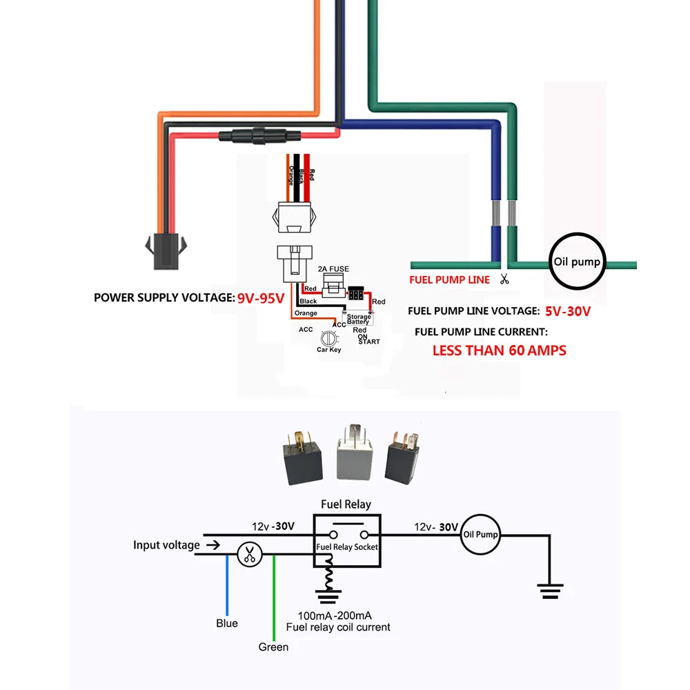 Localisateur d'huile de coupe de moto électrique, relais GPS 4G, pour voiture, camion, ACC remorqué, appel, alarme, système de suivi de Protection de sécurité
