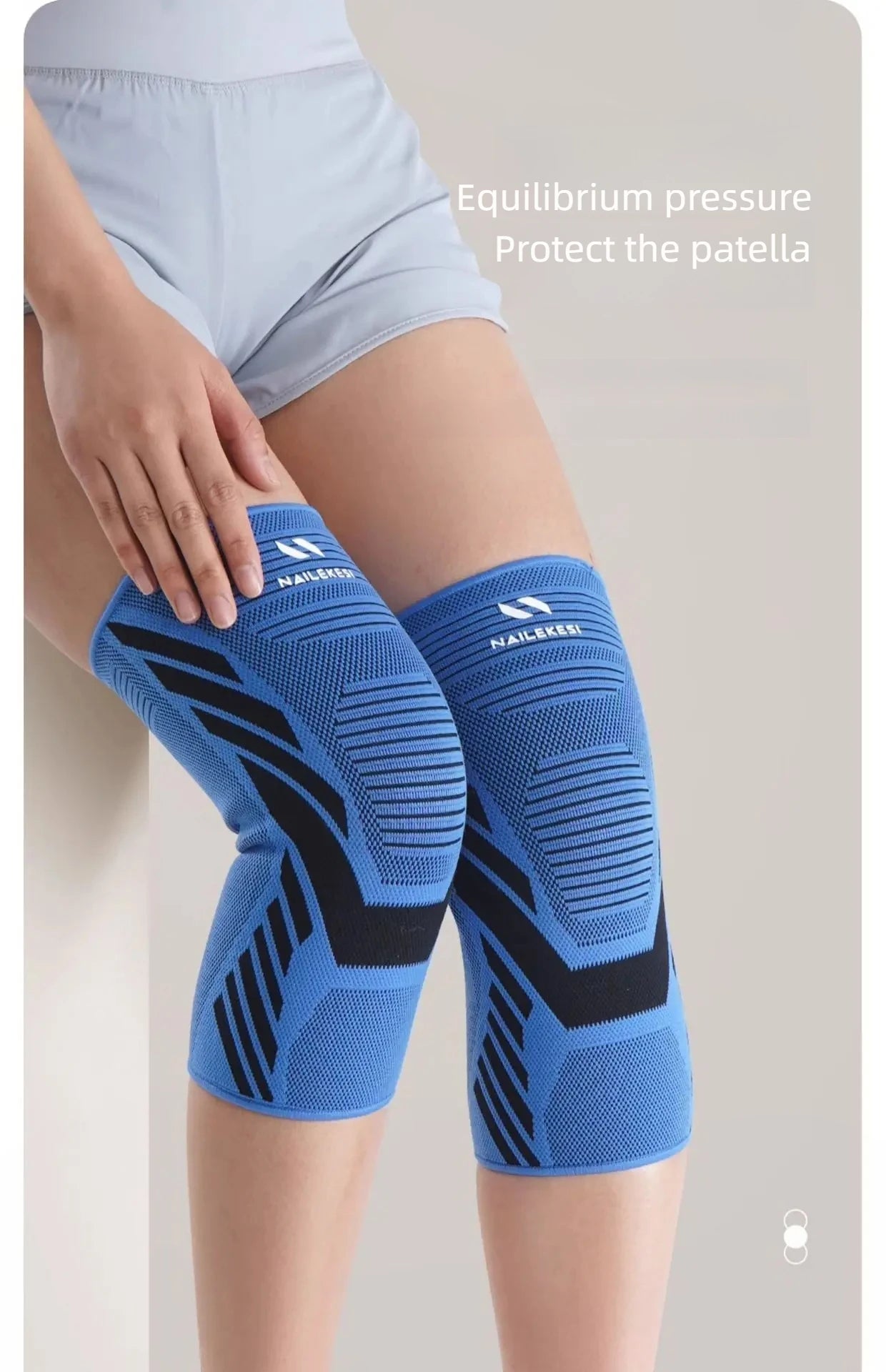 Men's slim summer sports, basketball, running, football, nylon, anti-slip protective gear, women's knee pads, autumn and winter