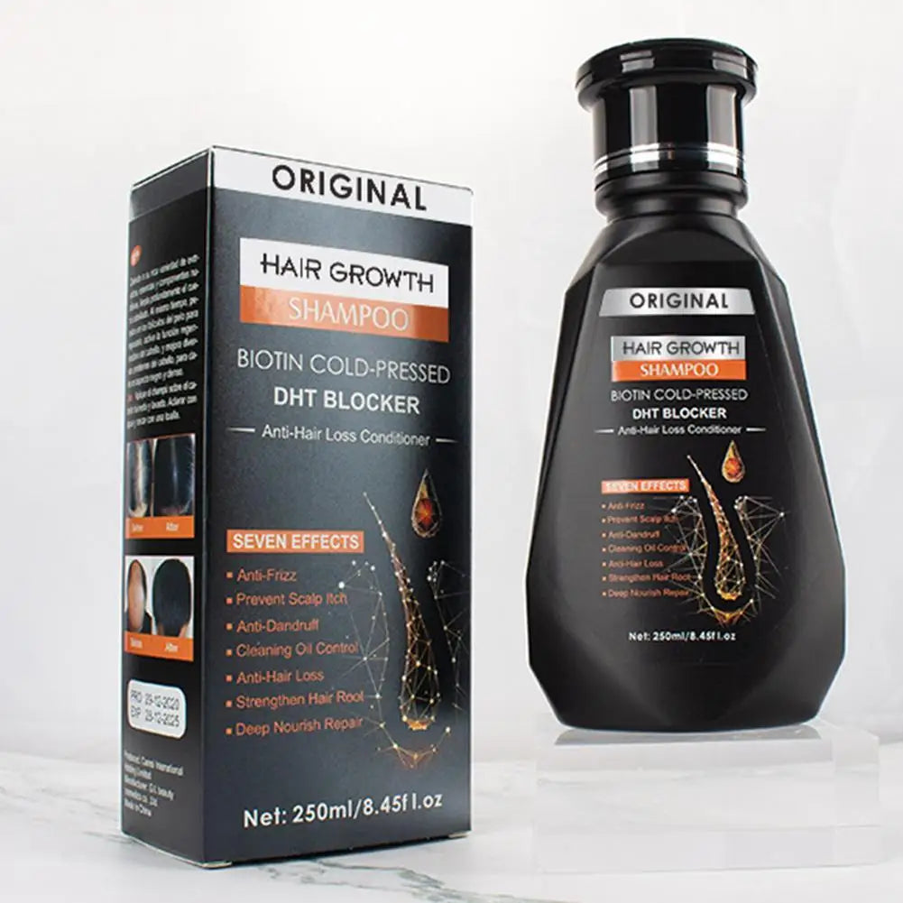 Shampoing au gingembre 250ml pour le nettoyage des cheveux, la stabilisation et les soins capillaires, répare la sécheresse des boucles et des dommages électrostatiques