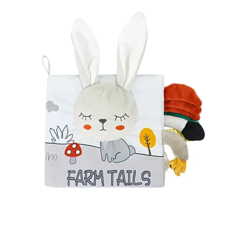 Poussette d'apprentissage mentaires oriel Montessori pour bébés et tout-petits, jouets de nettoyage doux, drapeau tactile 3D, livre de gril pour les abonnés élevés, cadeaux pour nourrissons et tout-petits