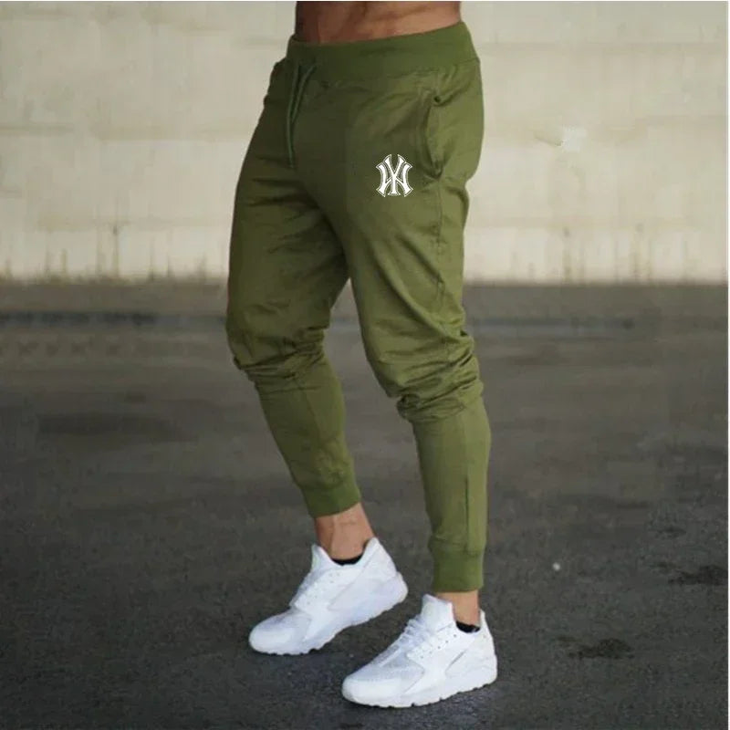 Men's slim fit athletic jogging pants, fitness track pants, sweatpants, Harajuku streetwear, casual summer wear, fjNew