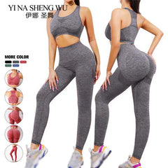 Ensemble de Yoga Shorts de gymnastique femmes Sport soutiens-gorge brassière Shorts d'entraînement pour femmes vêtements de Yoga Fitness Leggings ensemble de gymnastique soutien-gorge de Yoga sans couture