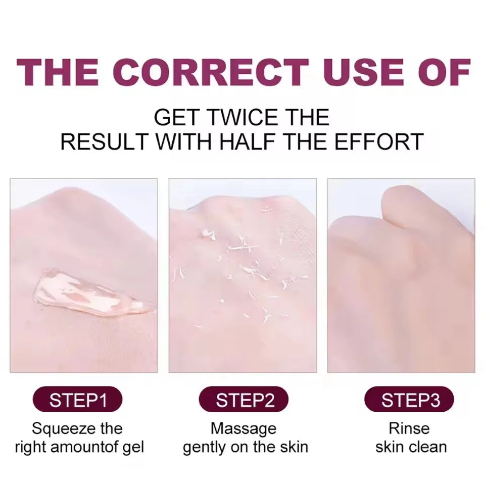 Revitalisez la peau acide de fruits Peeling Gel nettoyage du visage exfoliant Peeling gommage nettoyage en profondeur acné points noirs enlever visage nettoyant