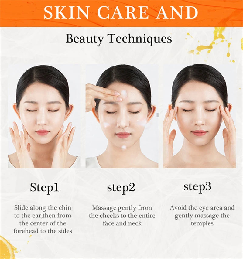 Crème éclaircissante pour le visage à la vitamine C, hydratante, émolliente, élimination des taches foncées, raffermissante, Anti-vieillissement, réparation, soins pour la peau