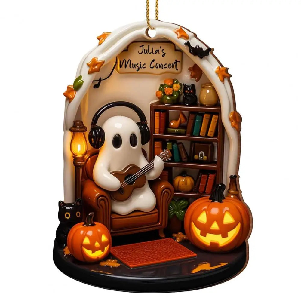 Cute Halloween decorations, warm Halloween ornaments, scary ghost ornaments for home interior decoration, acrylic for reading