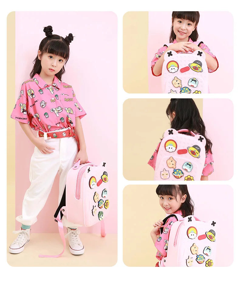 Sac à dos d'école étanche pour fille et garçon, à motif de dessin animé, à la mode, pour la maternelle, Kawaii, cadeau