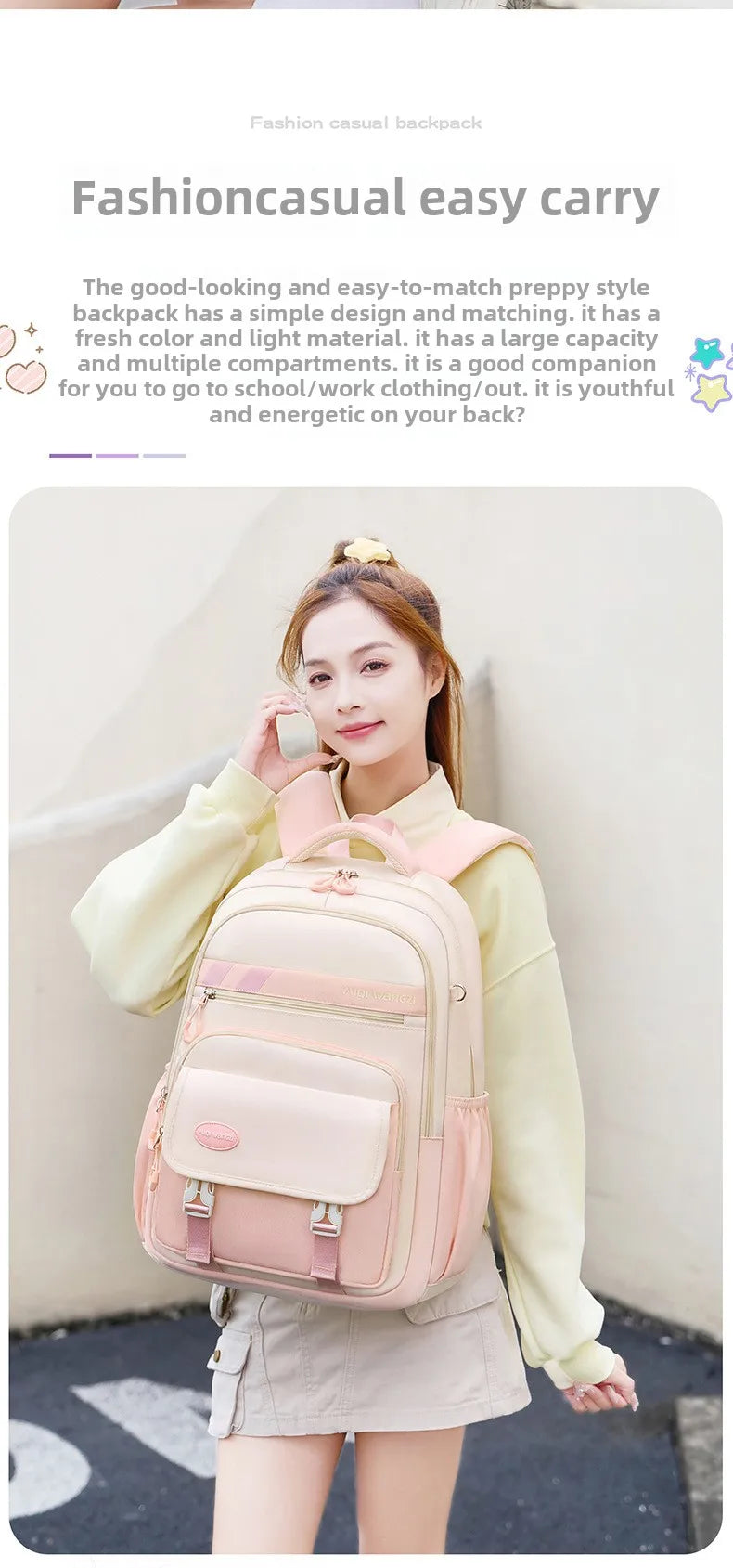 Sac à dos d'école pour enfants avec pendentif de dessin animé pour enfants adolescent Kawaii cartable filles enfants orthopédie sacs à dos imperméables sac