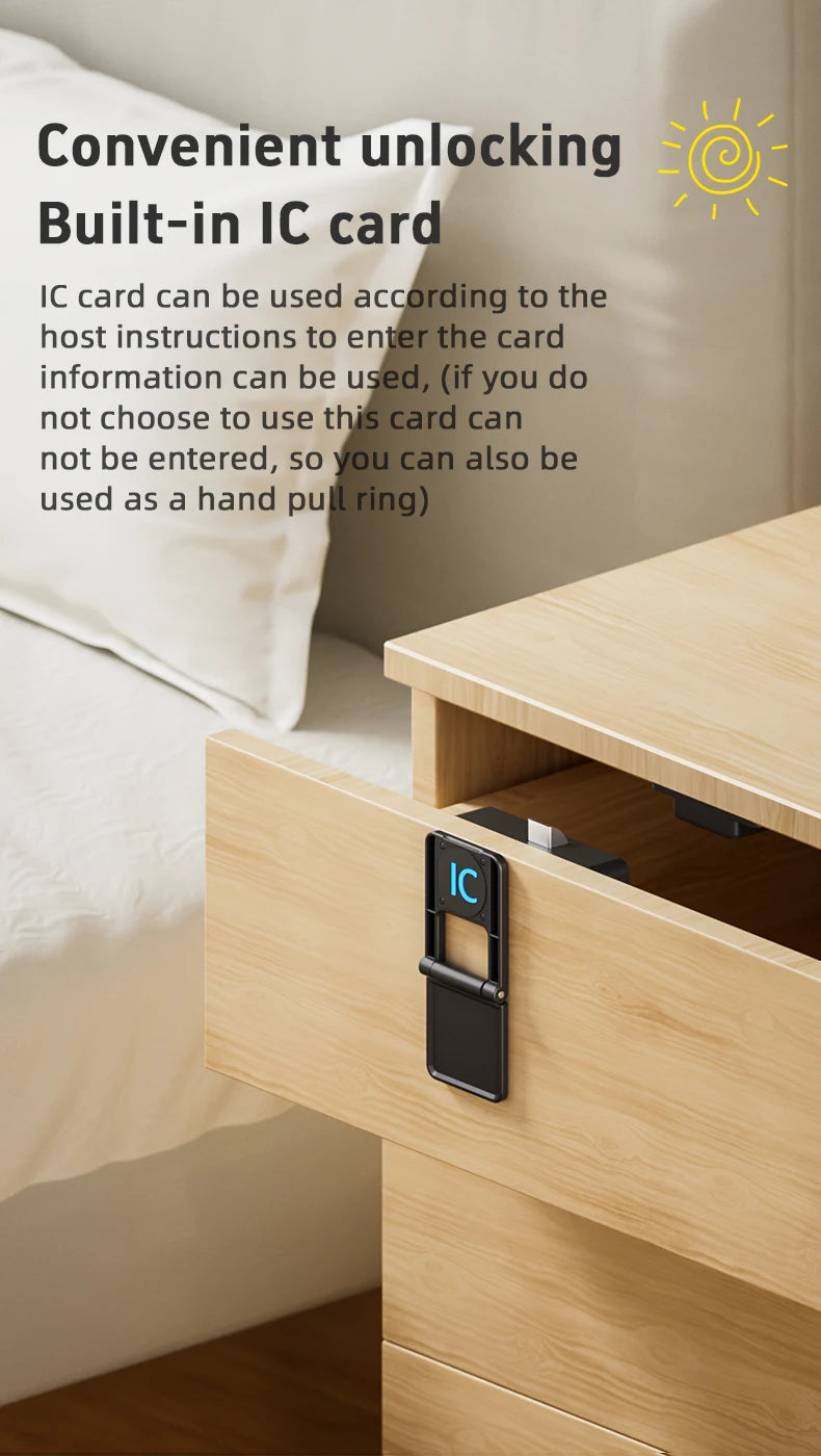 Serrure de porte intelligente en bois, serrure électronique Invisible, carte RFID, déverrouillage NFC, boîte aux lettres sans clé, casier, tiroir de meubles, serrures intelligentes