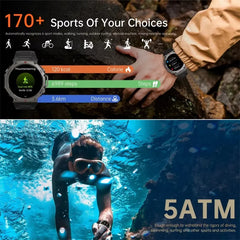 Montre intelligente pour t-rex 3 GPS Smartwatch AMOLED écran tactile 5ATM boussole extérieure moniteur de Sport de Fitness intelligent montre pour hommes pourXiaomi