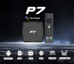 Boîtier TV intelligent Android 12.0 P7 original, Allwinner H618, 4K, double WiFi 2.4/5G, assistant vocal ATV, lecteur multimédia Android, décodeur