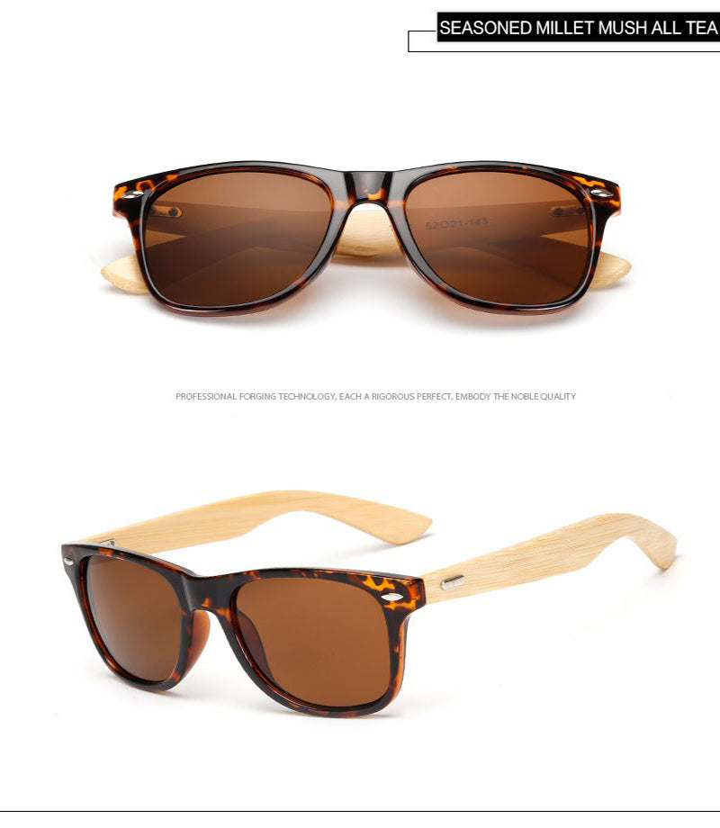 16 couleurs bambou lunettes de soleil hommes lunettes de soleil en bois femmes marque concepteur miroir Original bois lunettes de soleil rétro de sol masculino