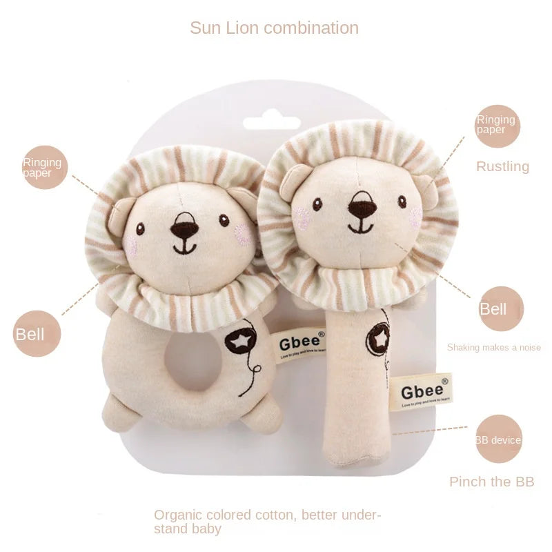Hochets pour bébé doux dessin animé mignon en peluche animaux hochets jouets enfant clochettes éducatives doux enfant en bas âge bébé confort jouets игрушки для