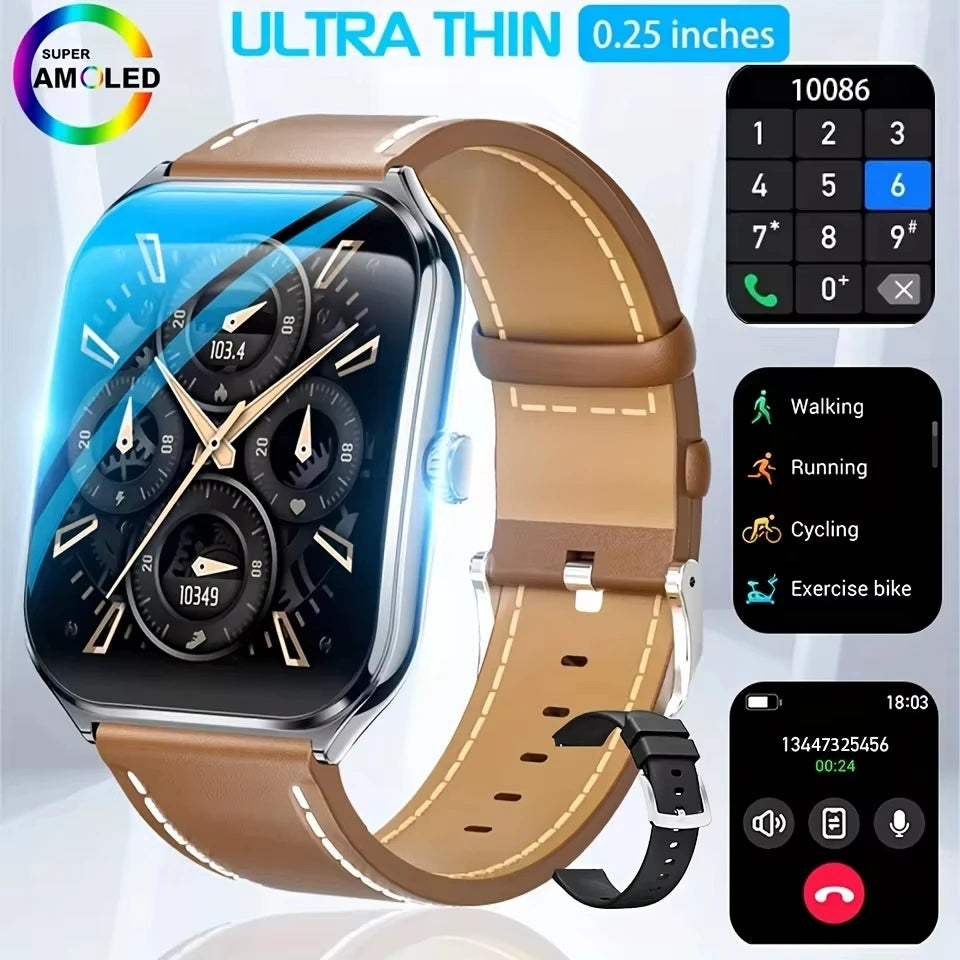 Nouvelle montre intelligente 2025, montre de sport de 1,96 pouces, étanche IP67, plus de modes sportifs 110, traqueur d'activité physique, montre ultra-mince.