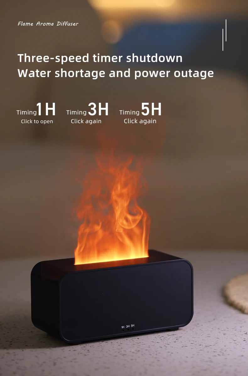 Nouveau Mini diffuseur d'arôme humidificateur d'air ultrasonique fabricant de brume fraîche brumisateur LED huile essentielle flamme lampe Difusor