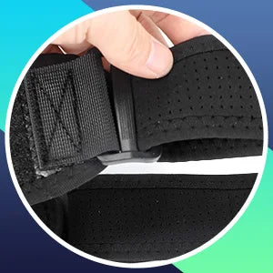 Ohio eur électrique initié par le chauffage, vibration articulaire, contrôleur intelligent LED, ceinture de support réglable