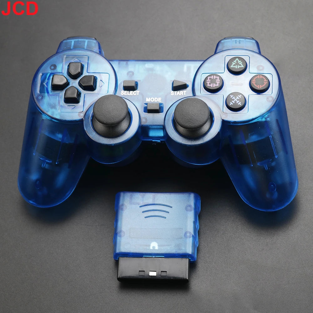 JCD 1 pièces manette de jeu sans fil pour Console PS2 manette 2.4G Double Vibration choc Joypad USB contrôleur de jeu pour PC