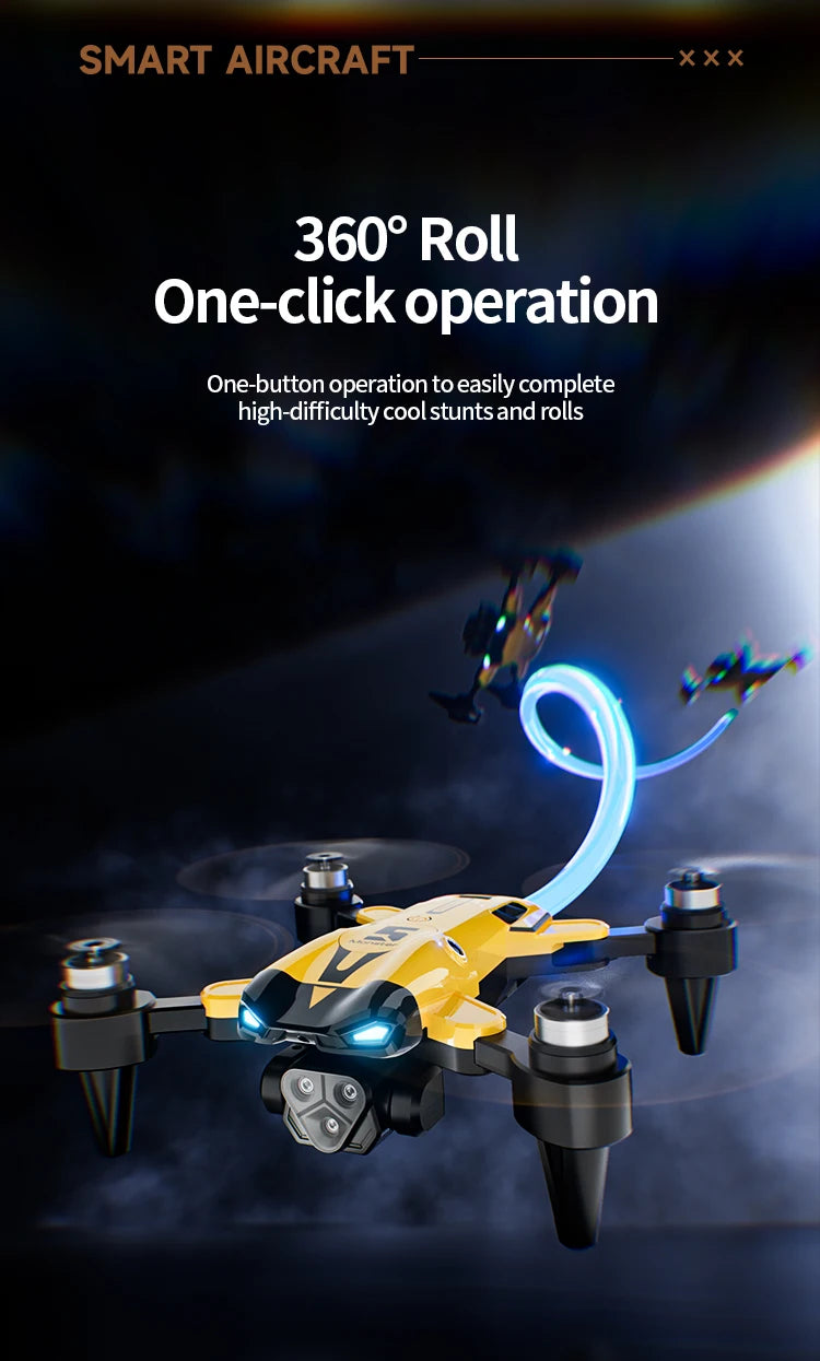 Drone professionnel M5 8K avec trois caméras grand angle, évitement d'obstacles, GPS 5G, positionnement du flux optique, quadrirotor RC sans balais