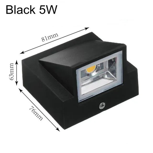 Applique Murale LED à Double Tête Imperméable Conforme à la Norme IP65, Éclairage d'Extérieur, 5/10W