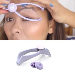 Mini facial hair removal epilator for women, spring thread facial hair remover for cheeks and eyebrows, DIY makeup tool