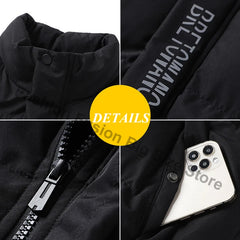 Veste d'hiver pour hommes, Parkas thermiques, manteaux décontractés, classiques, coupe-vent, vestes chaudes rembourrées, vêtements pour hommes