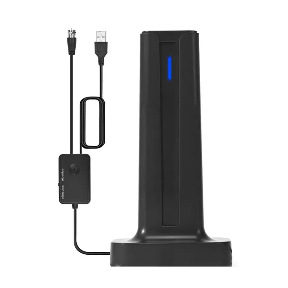 Antenne de télévision numérique pour Smart TV antenne de télévision intérieure antenne HDTV de réception longue portée prend en charge 4K 1080p avec Base de bâton