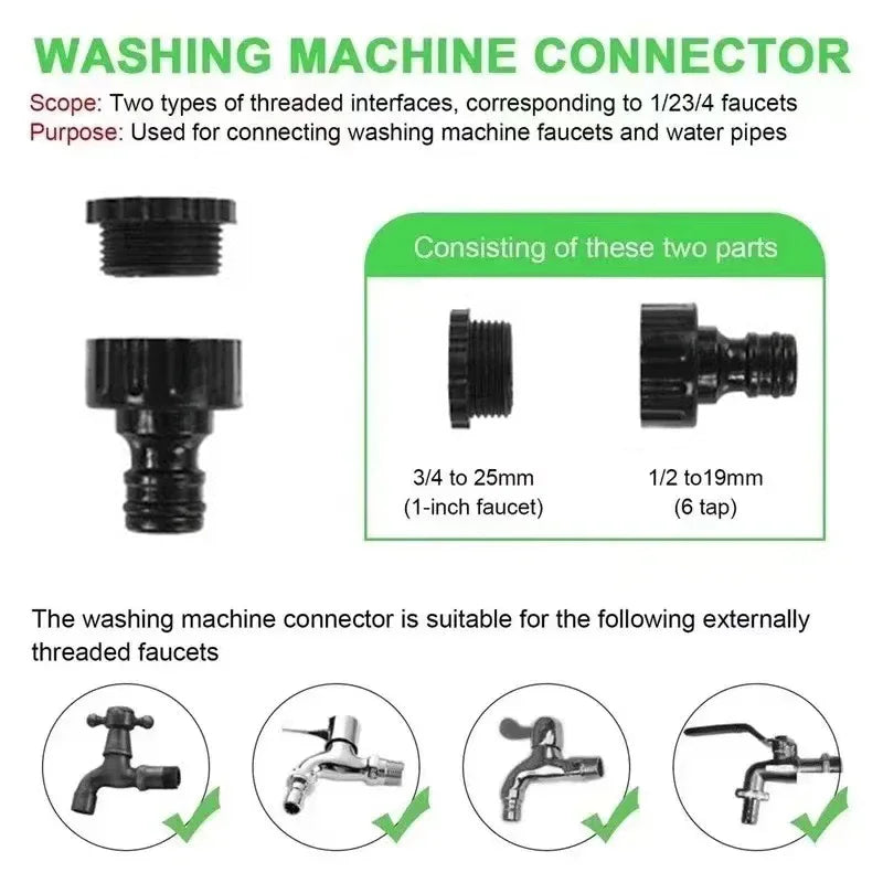 Tuyau magique extensible, lavage de voiture à haute pression, 7 fonctions de pulvérisation d'eau, pistolet à eau, tuyau d'arrosage de jardin domestique