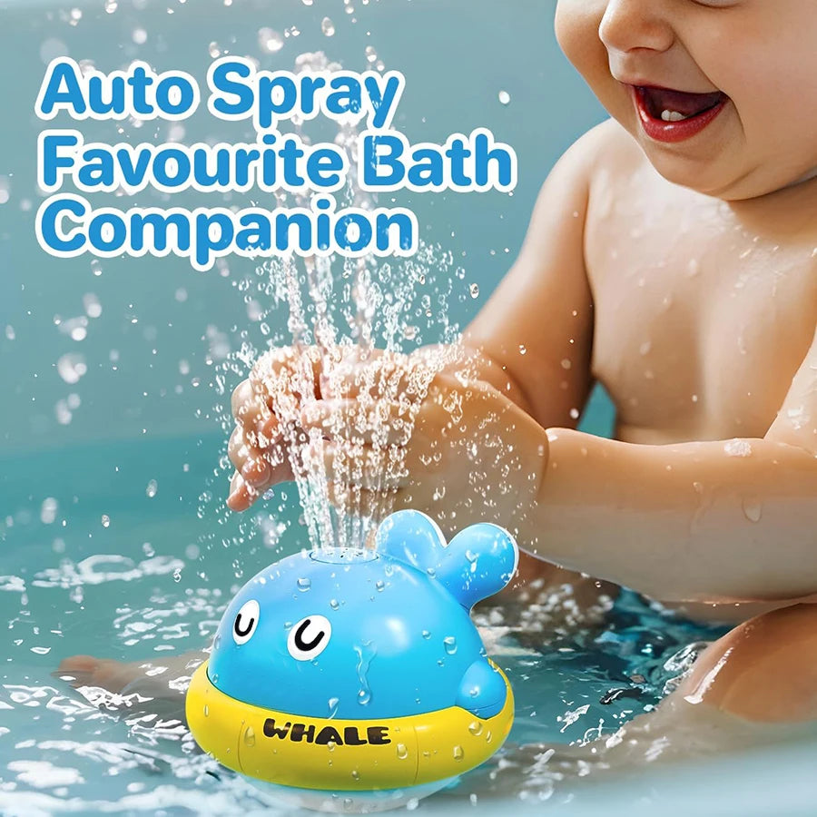 Jouets de bain pour bébé, jouets de bain pour enfants en bas âge, jouets de bain de baleine lumineuse, arroseur, Table d'eau de piscine, jouets pour nourrissons, fontaine de baignoire