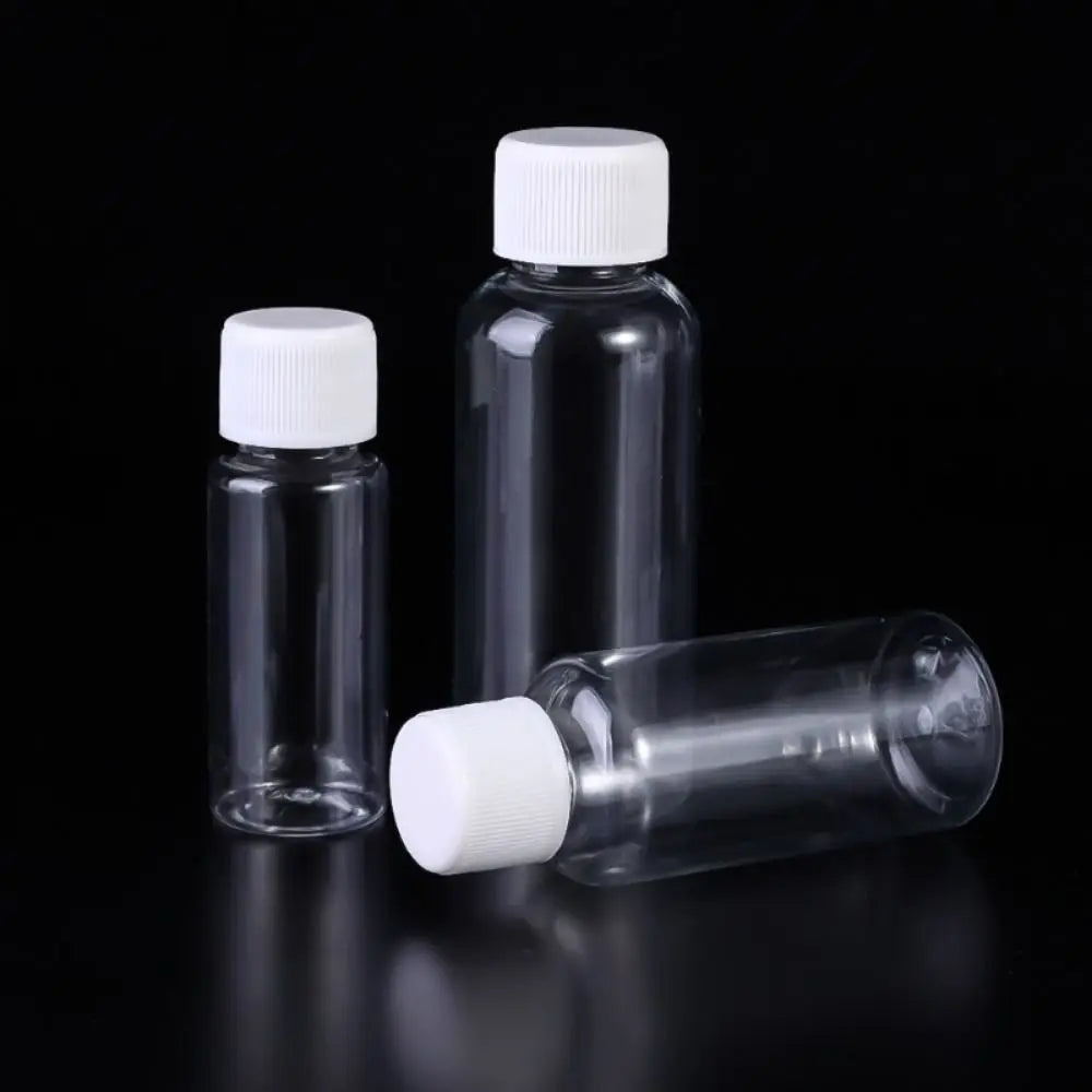 AfricSeal HI-Bouteille d'emballage réutilisable en plastique, plusieurs échantillons de cosmétiques, shampoing, poudre liquide, 10 ml, 20 ml, 30 ml, 50 ml, 80 ml, 100ml