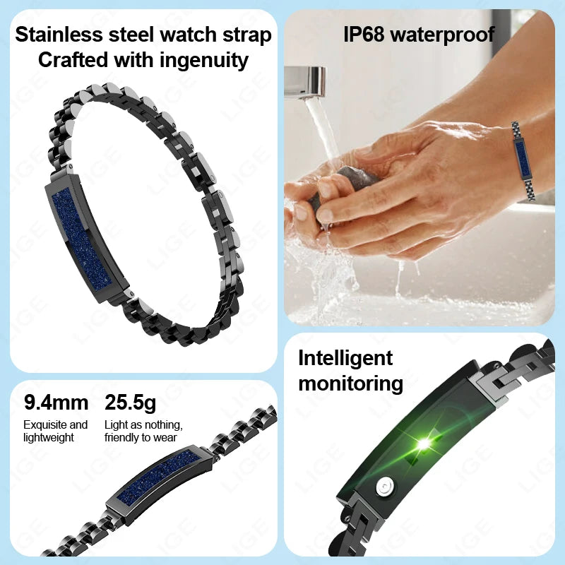 2025 nouvelle montre intelligente podomètre santé Bracelet intelligent femmes hommes sport Fitness étanche fréquence cardiaque surveillance du sommeil bracelets