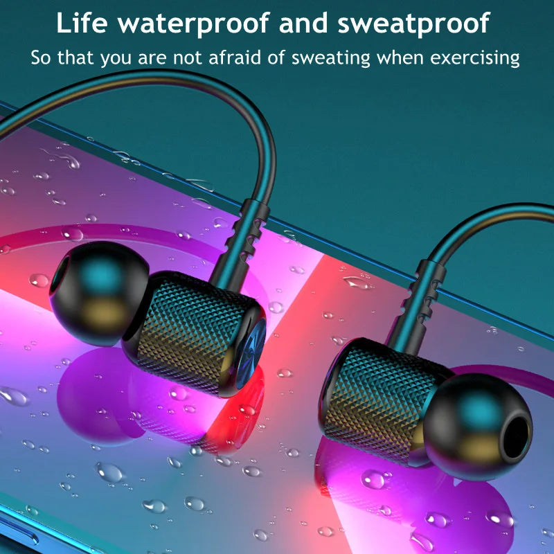 Écouteurs Bluetooth casque sans fil magnétique HIFI Sport tour de cou suspendu au cou TWS écouteurs sans fil Bluetooth casque avec micro