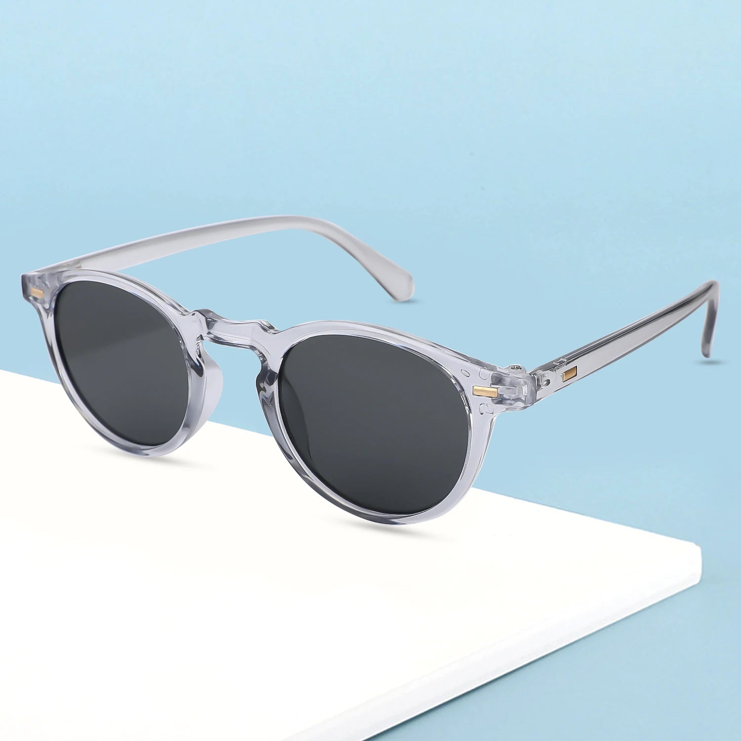 Petites lunettes de soleil rondes lunettes de soleil élégantes pour hommes et femmes rétro classique sélection multi-styles voyage Shopping randonnée UV400