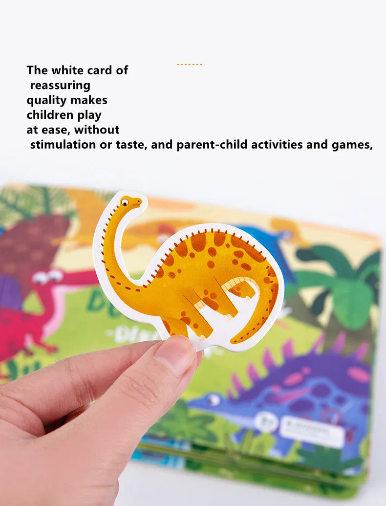 Autocollant livre silencieux Puzzles jeu jouets éducatifs enfants à plusieurs reprises carte occupée pâte correspondant Cognition bébé début Montessori jouet