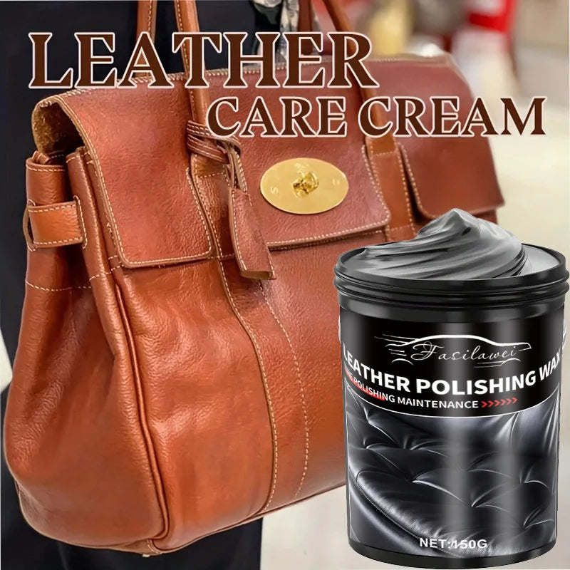 Crème revitalisante et réparatrice pour cuir – 150 ml, conditionnement et protection en profondeur pour sièges auto, canapés, vestes, chaussures, sacs et
