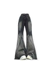 Black Gothic Jeans for Women, Harajuku Y2k, 90s Aesthetic, Vintage, Fashion, Denim Pants, Wide Leg, Trash Emo, 2023, 2000