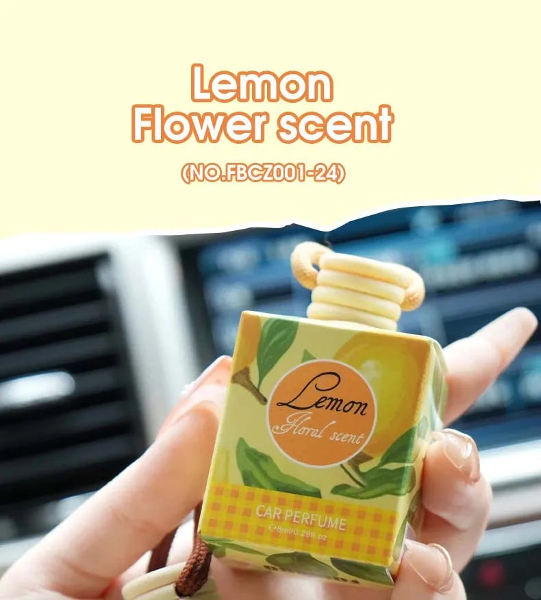 8ml Fresh Natural Car Scent Fruity Car Air Fresheners Sustainable Brand Coconut Peach Scent Jadec Car Pendant Deodorant