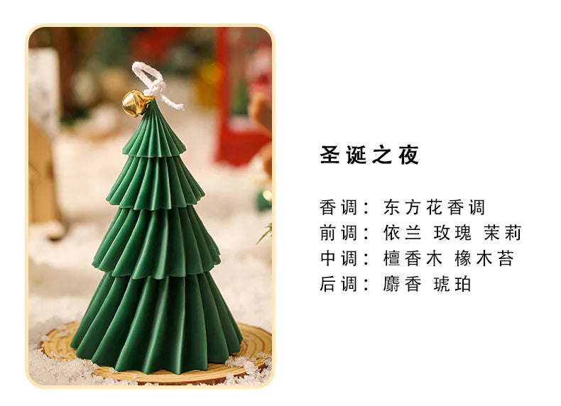 Nouvelle bougie en forme d'arbre de noël bougie d'aromathérapie bougies parfumées de noël bougies faites à la main cadeau décor à la maison vela navidad candele