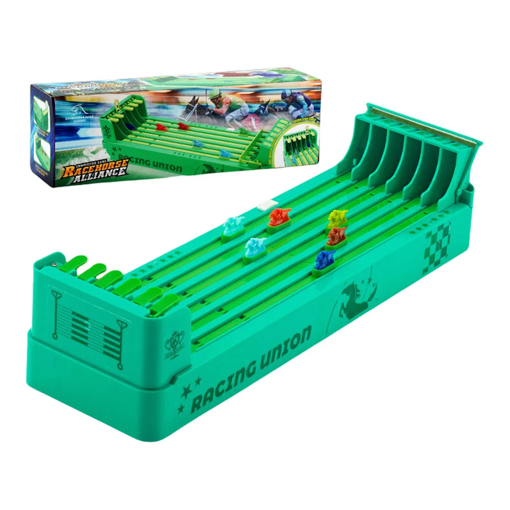 Jeu de société de course de chevaux électronique, jeu de bureau, ensemble de machines de course de chevaux, jouet coule pour fête de famille, batterie 62