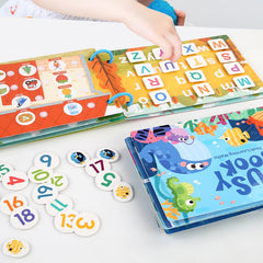 Livre Montessori pour bébé, mon premier livre silencieux, jouet éducatif pour l'apprentissage précoce, jeu assorti pour bébés de 2 à 3 ans
