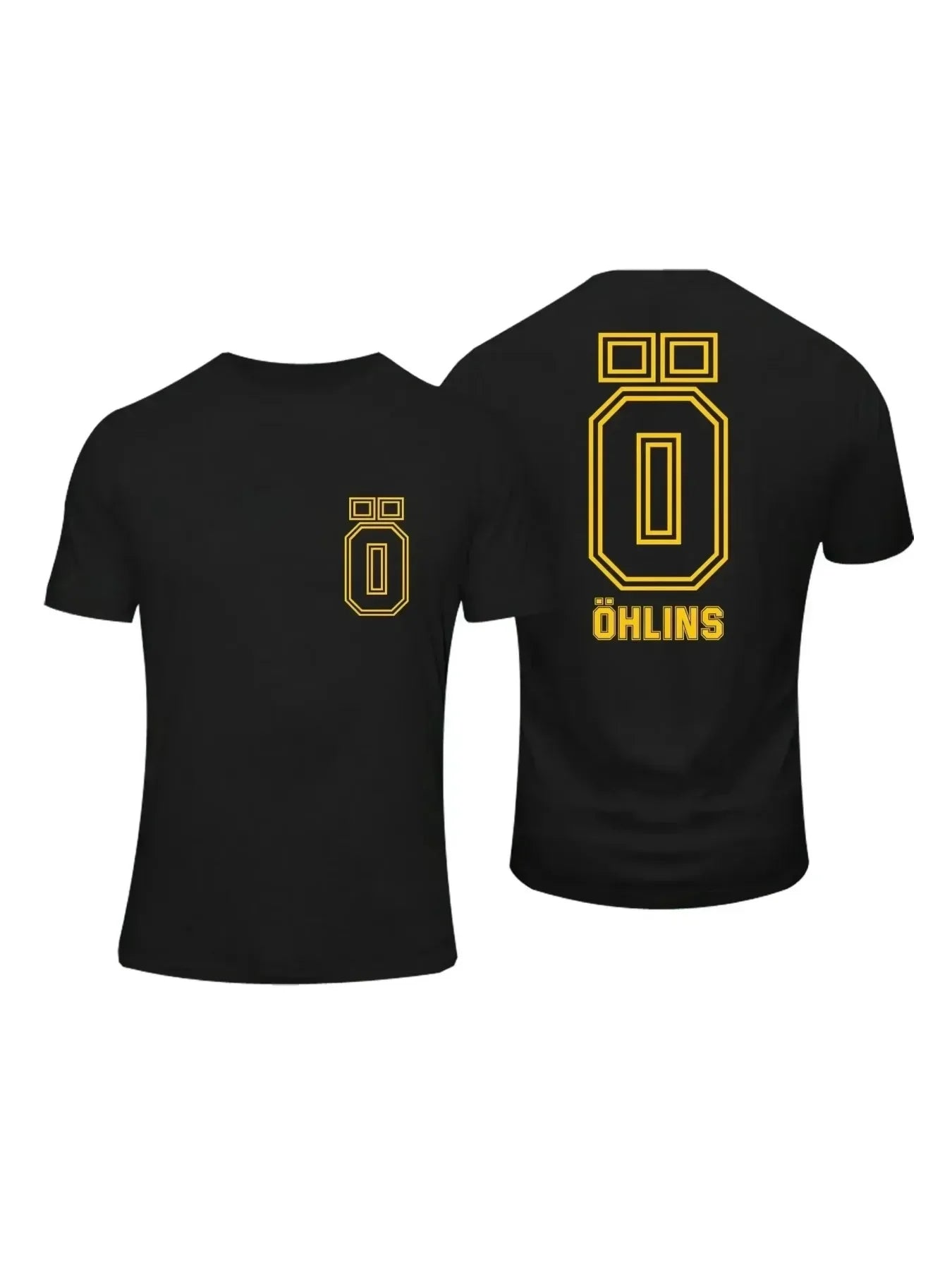 Desktop_Amazing Men's Ohlins Shock Suspension Car Motorcycle Sport Racing T-Shirt Summer Casual Oversized Short Sleeve