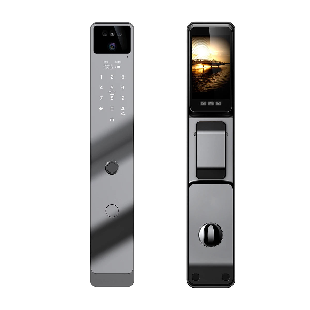 Tuya App serrure intelligente maison antivol porte serrure d'empreintes digitales avec caméra mot de passe serrure grande serrure de porte