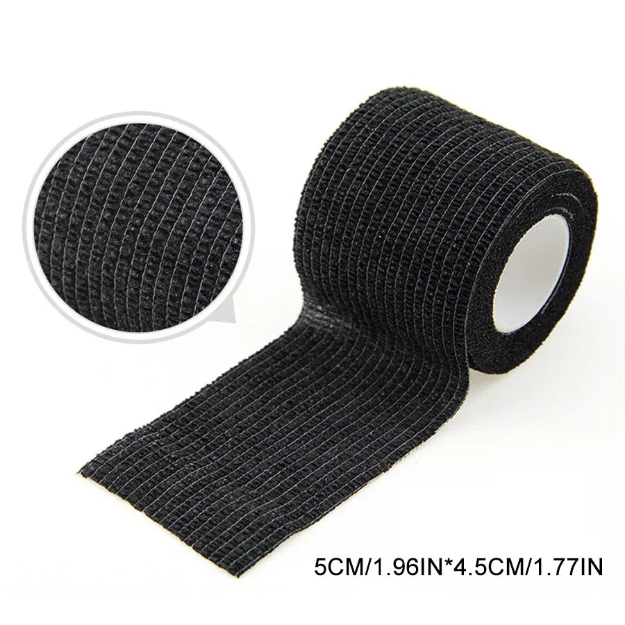 Bandages auto-adhésifs noirs, 10/20 pièces, élasticité cohésive, respirants, imperméables, bande de sport, poignet, cheville, premiers secours